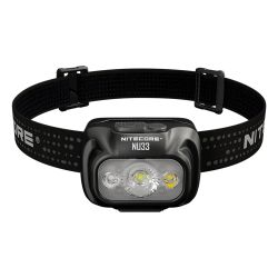 Nitecore NU33 700 Lumen LED Rechargeable Headlamp with White and Red Beams
