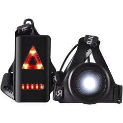 Outdoor USB Rechargeable Night Running Lights LED Chest Lamp Back Warning Light For Camping Hiking Running Jogging Outdoor Adventure - 1