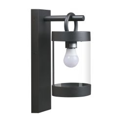 Inowel Wall Lights Outdoor Lantern with Dusk to Dawn Sensor E26 Bulb (Not Include) Max 28W 32331 - Black