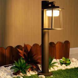 Outdoor Pathway LED Lights IP44 Waterproof Garden Lantern Modern Landscape Lighting - DARK GREY800