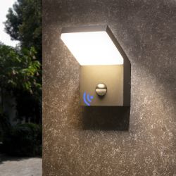 Inowel Wall Light Outdoor LED Wall Mount Lamp Wall Sconce Lighting with Motion Sensor Lantern Fixture 19217 - Grey