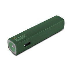 Halo Pocket Power Starlight 3000mAh Power Bank with Flash Light, Green - HALO-PPSL3000-GRN