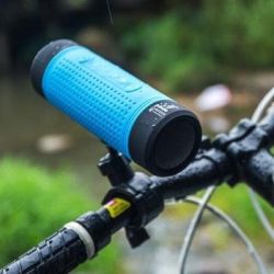 Bike Speaker and Light With Bluetooth Speaker - BLUE