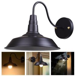 10.24 Wall-mounted Metal Light/Black - black