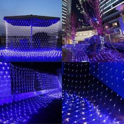 LED String Light Net Mesh Curtain Xmas Wedding Party Outdoor Christmas Lights - As pic