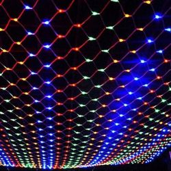 LED String Light Net Mesh Curtain Wedding Party Outdoor Lights - As pic