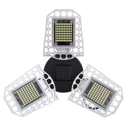 65W LED Garage Light 3 Panels Deformable 7200LM Super Bright E27 Compatible - as picture