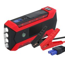 Car Jump Starter Booster 1000A Peak 20000mAh 12V Battery Charger (Up to 6.0L Gas or 3.0L Diesel Engine) - Red