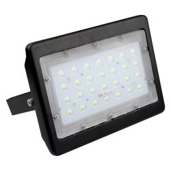 LED Flood Light | 30Watt | 3819Lm | 5000K | Yoke Mount | UL & DLC Listed | Black housing | Landscaping Light - LED Area Light