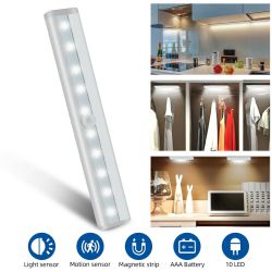 LED Cabinet Light w/ Motion Sensor & Magnetic/Adhesive Mount