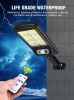 120 COB Outdoor Solar Light with Remote - Black