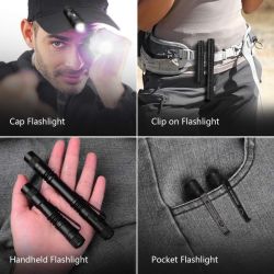 Mini Portable LED Flashlight Pocket Ultra Bright High Lumens Handheld Pen Light linterna led Torch for Camping Outdoor Emergency - Big