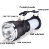 Camping Flashlight Lantern w/ Solar USB Charger & LED Bulbs