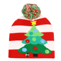 Knitted Holiday Beanie Cap / w lights (Style: style- i)